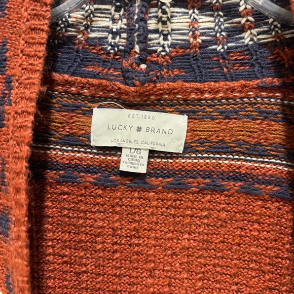Lucky Brand Patterned Cardigan - Picture 2 of 3